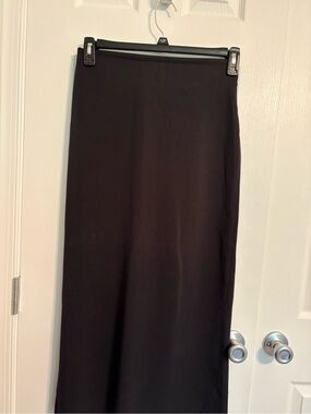 Black Women's Maxi Skirt - Classic Straight Silhouette